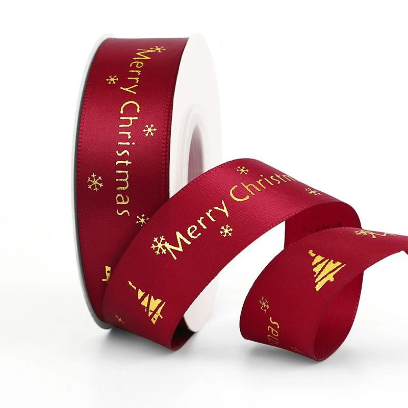 5M Weihnachtsdekoration Weihnachtsband Weihnachtsbaum Ornament für Wohnkultur Neujahr handgemachte DIY Geschenkverpackung Kasten Zubehör: Grau