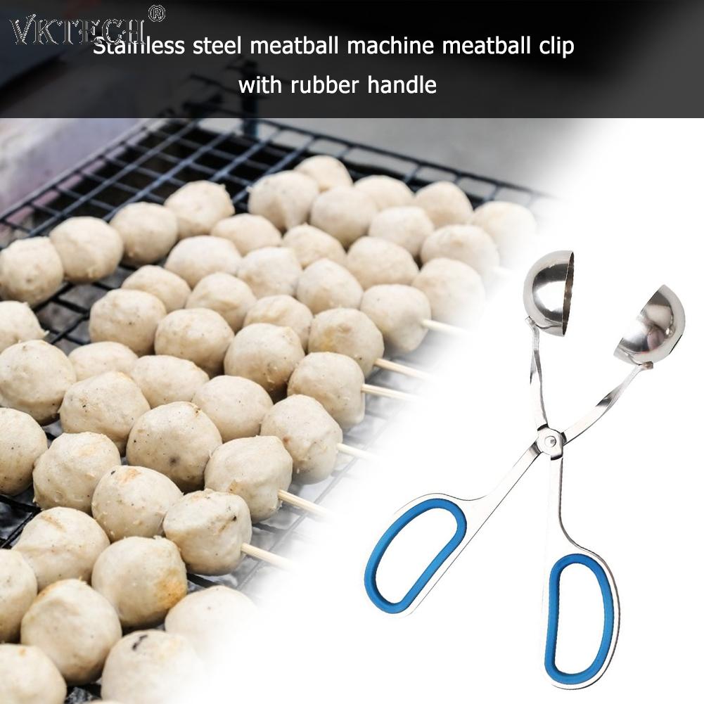 Stainless Steel Meatball Maker Food Clip Stuffing Non-stick Fish Rice Meatball Machine Cooking Tool Kitchen Accessories
