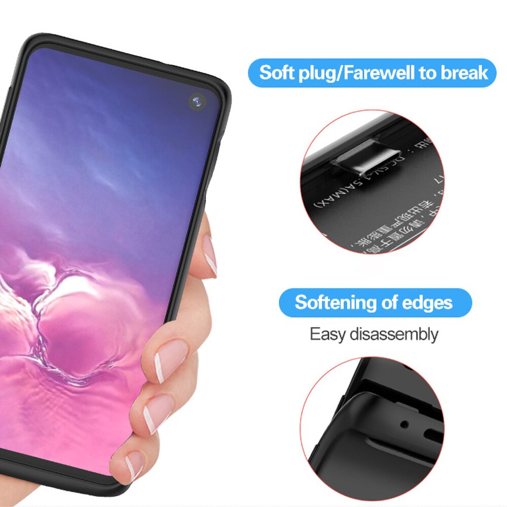 TOPZERO Batterie fallen Für Samsung Galaxis S8 S9 Hinweis 9 10 Plus tragbar Ladung Batterie Externe fallen Für Samsung Hinweis 9 Plus