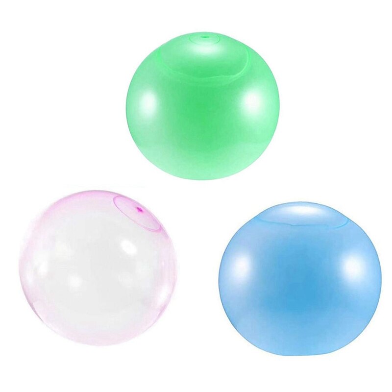 3Pack Water Filled Balls for Kids 120cm Giant Bubble Ball Inflatable Water Ball for Kids Outdoor Party Game Great: Default Title