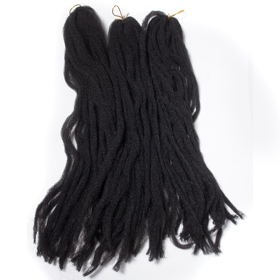 QP Haar Gehaakte Marley Vlecht Hair Extensions 18 Inch 30 Wortels Afro Kinky Synthetisch Marley Haar Voor Vlechten