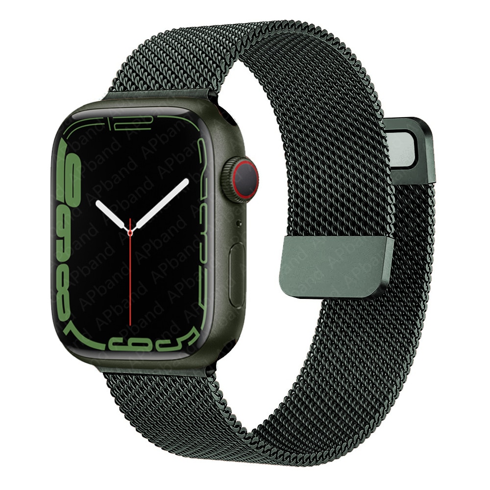 Milanolainen loop-ranneke apple watchille, metalliranneke 45mm 44mm 41mm 49mm 38mm 42mm iwatch series 9 8 7 6 5 4 se ultra -kellolle: Kuuma pinkki / 20mm