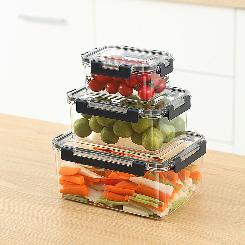 Kitchen Organizer and Storage Container Refrigerator Vegetables Fruits Sealed Jar Snack Organizer Cereals Household Organization