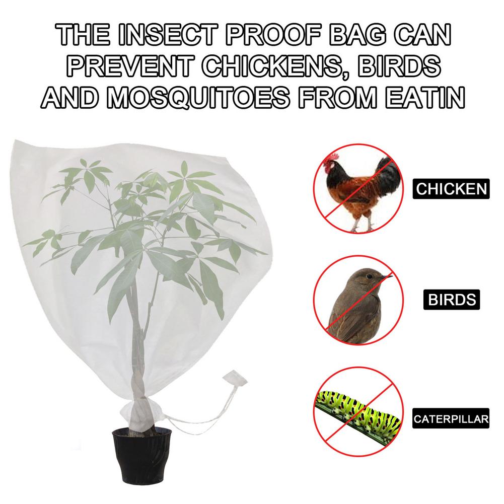 Sacos protetor de planta 5 peças, frutas, viveiro de plantas, uvas, jardinagem, malha de proteção de planta, rede de jardim suprimentos de jardim