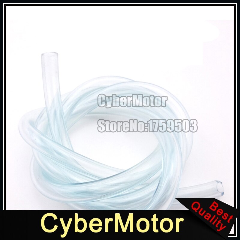 1 meter 5mm genomskinlig bränsleslang rör gas inline rör atv quad snöskoter pit dirt bike motorcykel utv buggy go kart motoriserad