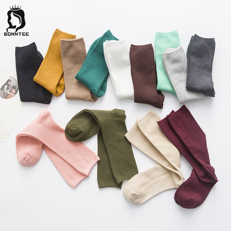 Breathable Cotton Funny Socks Womens Various Colors Women Korean Style Females Cute Sock Casual Deodorant Female Trendy