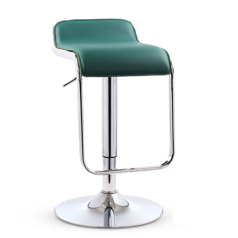 Modern Bar Chair Lifting Rotate Bar Home Front Desk Coffee Shop Simple Leisure High Chair: Dark green