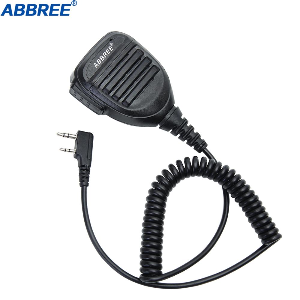 ABBREE AR-770 Waterproof Speaker MIC Accessories For TYT Pofung Handheld UV-5r UV-82 Bf-888s AR-F8 UV-5R Microphone