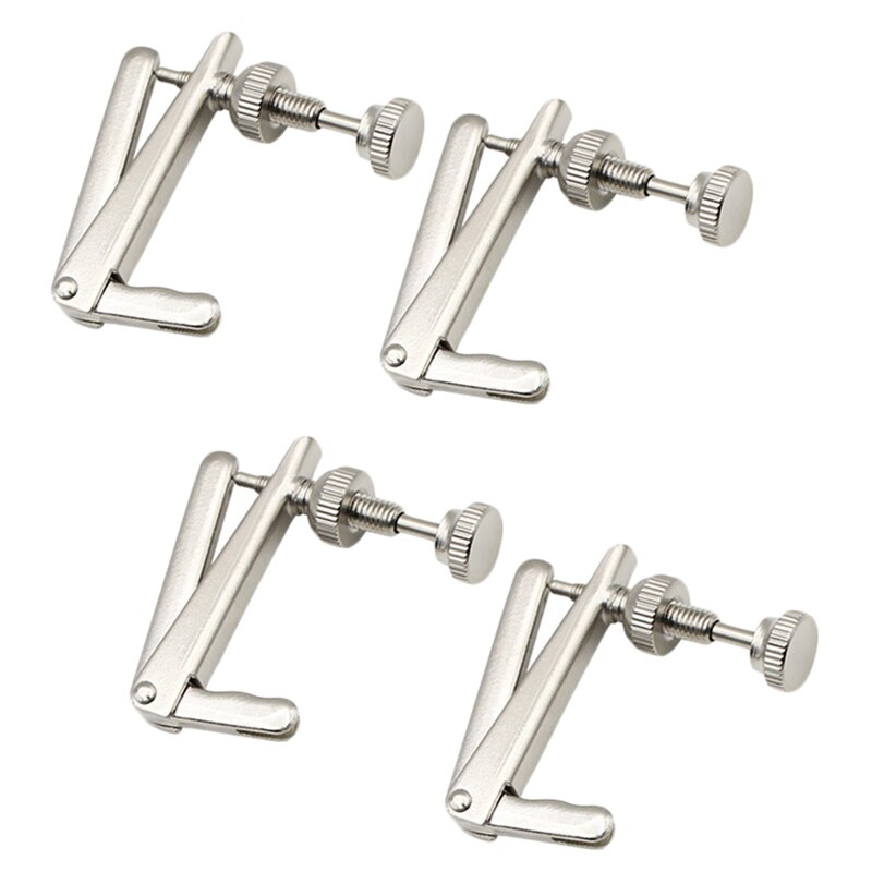 Cello 4 st 3/4-4/4 silver cello finstämmare fiol strängjusterare tillbehör delar