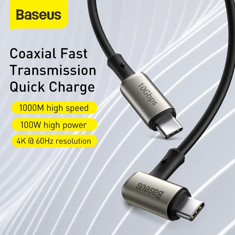 Baseus 5A Usb C Naar Type C Kabel Voor Macbook Pro PD100W Gen 2 Usb 3.1 Snelle Usb C Kabel voor Samsung S9 Note 9 Quick Charge 4.0