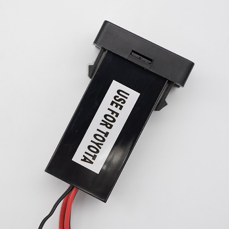 Car Voltmeter Thermometer LED Digital Real-time Dual Display Simple Non-destructive Installation for TOYOTA Car Dedicated