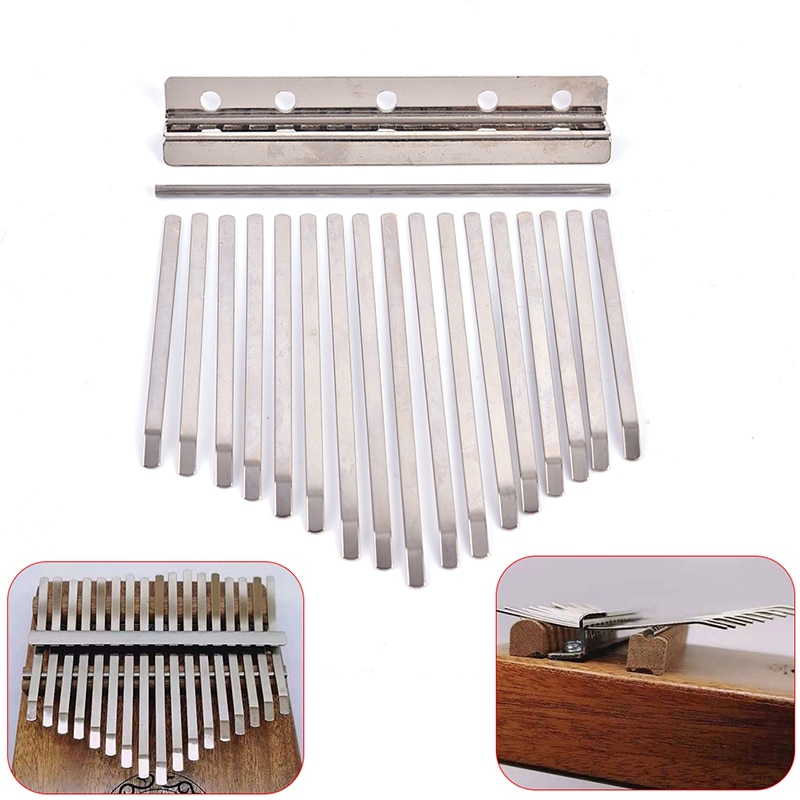 1 Set Duim Piano Bridge Zadel 17 Keys Set Kit Voor Kalimba Diy Vervangende Onderdelen Kalimba Diy Kits