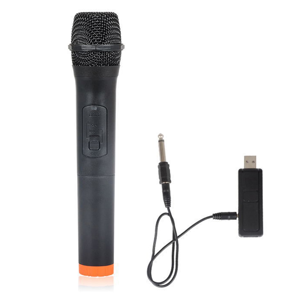 Uhf 3.5mm trådløs bluetooth mikrofon bærbar håndholdt mikrofon til ktv fest sang karaoke mikrofon med usb-modtager: Default Title