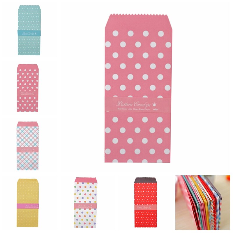 5Pcs Colorful Envelope Small Craft Envelopes For Letter Invitations