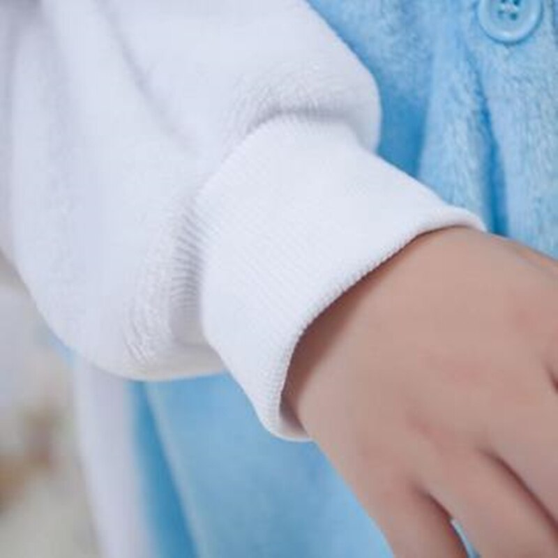 1 pc enhjørning dyr siamesisk pyjamas dragt børn hjemmeindretning koral fortykkelse toilet version dragt 100-140cm