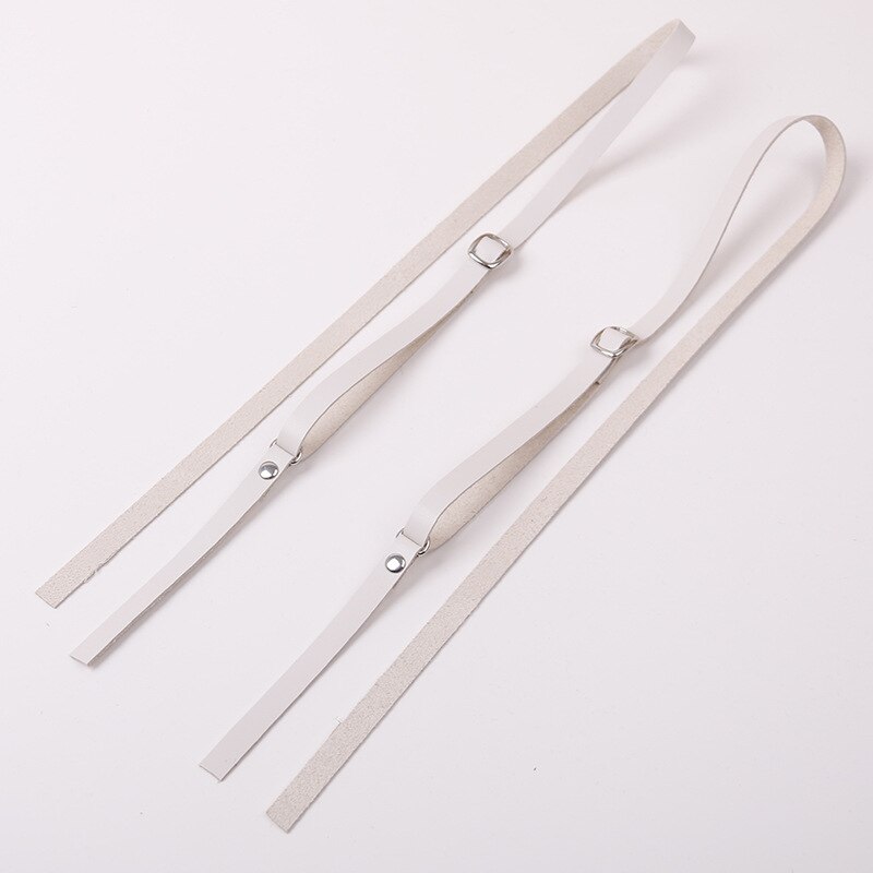 1 Pair Women Double-shoulder Adjustable Shoulder Strap leather Suspenders Pectoral Girdle Dress accessories Thin Straps