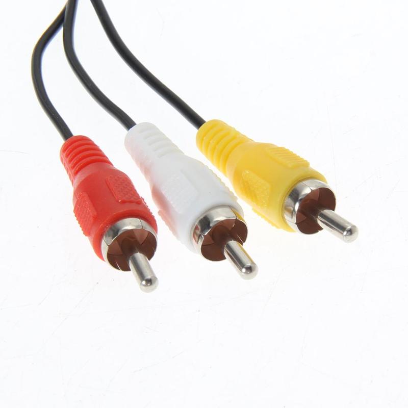 Cable de vídeo para SONY PS2, PS3, PlayStation 2 3, 6 pies, 1,8 M, AV TV, RCA, conectores de salida de vídeo
