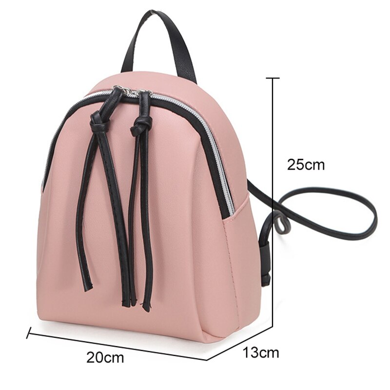 Litthing Della Signora Piccolo Zaino di Cuoio Delle Donne del Sacchetto di Spalla Multifunzionale Mini Zaini Sacchetto di Scuola Bagpack Per Adolescente Grils Femminile