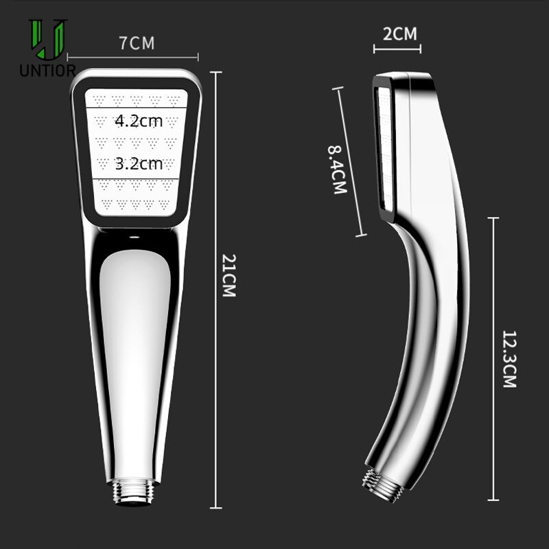 Untior 300 Gaten Douchekop Water Saving Flow Met Chrome Abs Regen Hoge Druk Sproeikop Beugel Slang Badkamer Accessoires