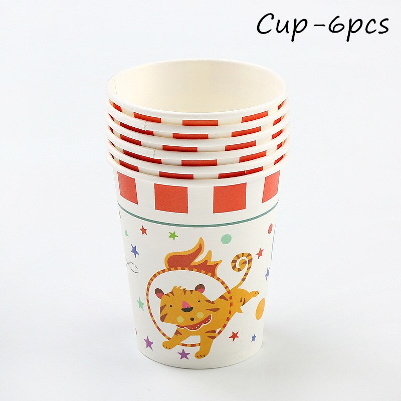 Circus Theme Animals Party Supplies Disposable Tab... – Grandado