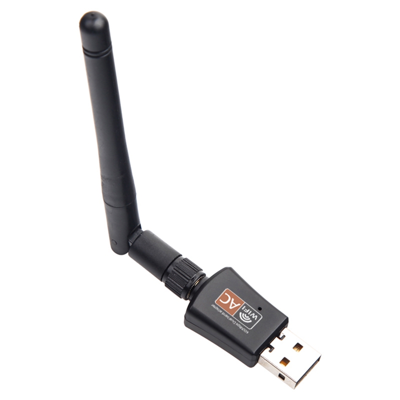 101 stk tilbehør : 1 stk mini 5 ghz 2.4 ghz 600 mbps trådløs dobbeltbånd 802.11ac usb wifi adapter & 100 stk ce -1x terminaler tryk