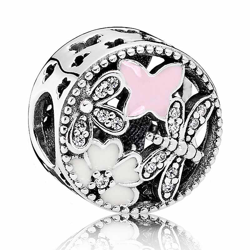 Ekte signatur duft primula eng familie kjærlighet er til alltid familietre perle 925 sterling sølv sjarm passe armbånd gjør-det-selv smykker: 3