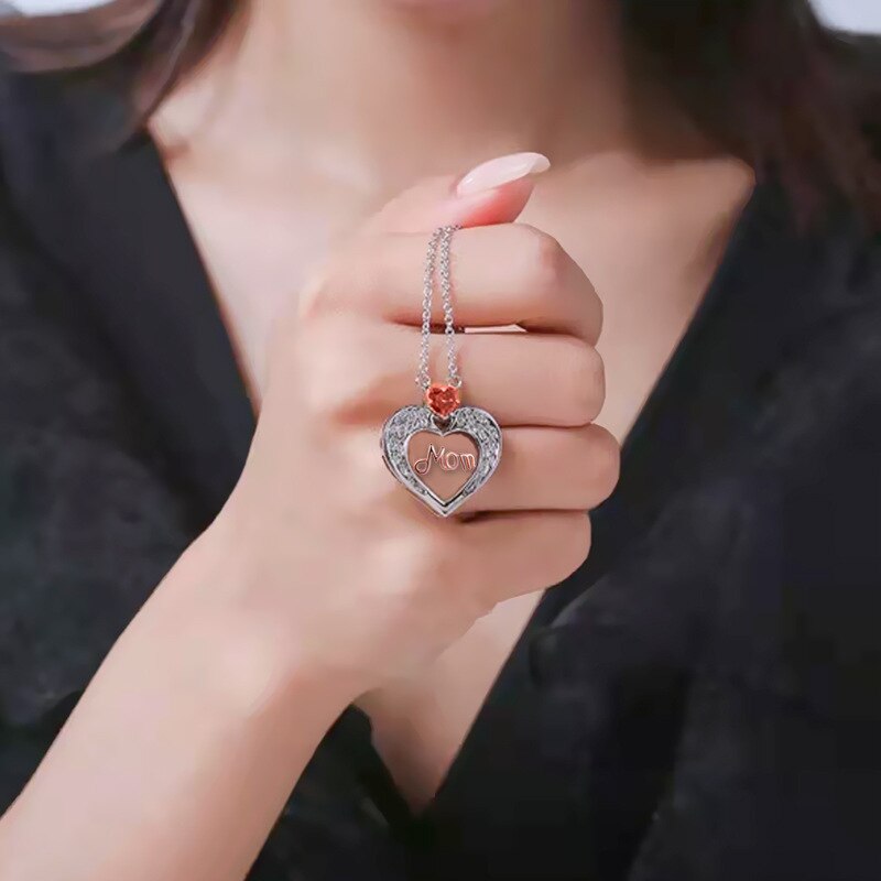 collier femme bijoux femme luxe one piece collier ras de cou accessoires Collier ras du cou avec ailes d'ange pour femmes, bijoux en forme de cœur, en cristal, chaîne mère, de fête des mères