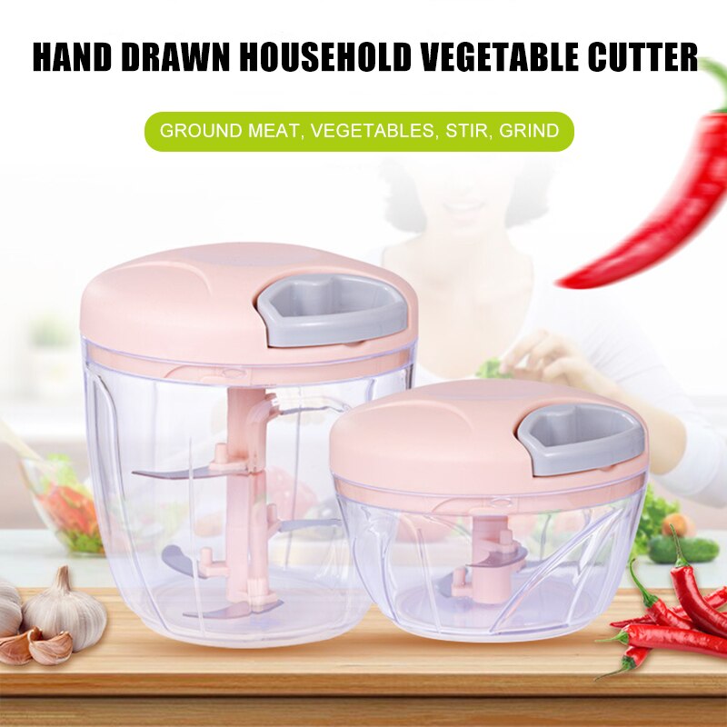 Manual Food Grinder Fruits Vegetable Cutter Mixer Shredder Kitchen Food Chopper Mincer J99Store