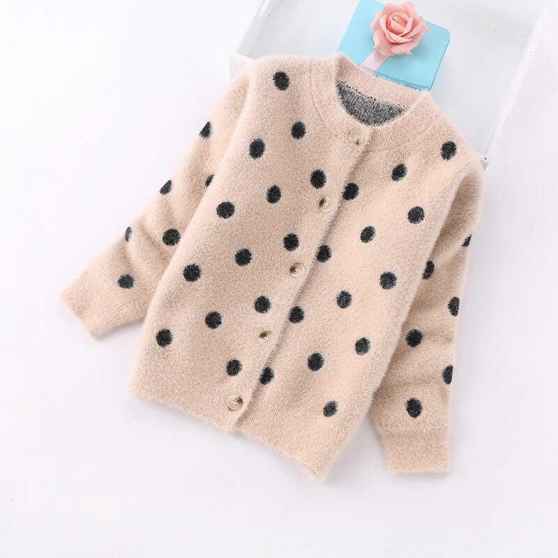 mädchen Winter zur Seite fahren Für freundlicher Punkt Strickjacke Art Herbst Blumen- zur Seite fahren Kleid Mädchen Kleidung 3 4 5 6 7 8 9 10 jahr alt
