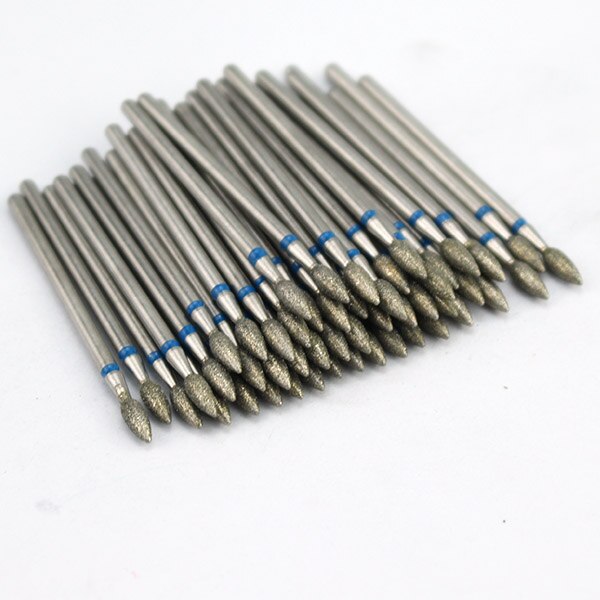 Ponceuse électrique pour ongles, jeu de mèches diamantées, fraise pour manucure, cuticules, accessoire pour Nail Art, 50pcs: SET19-42