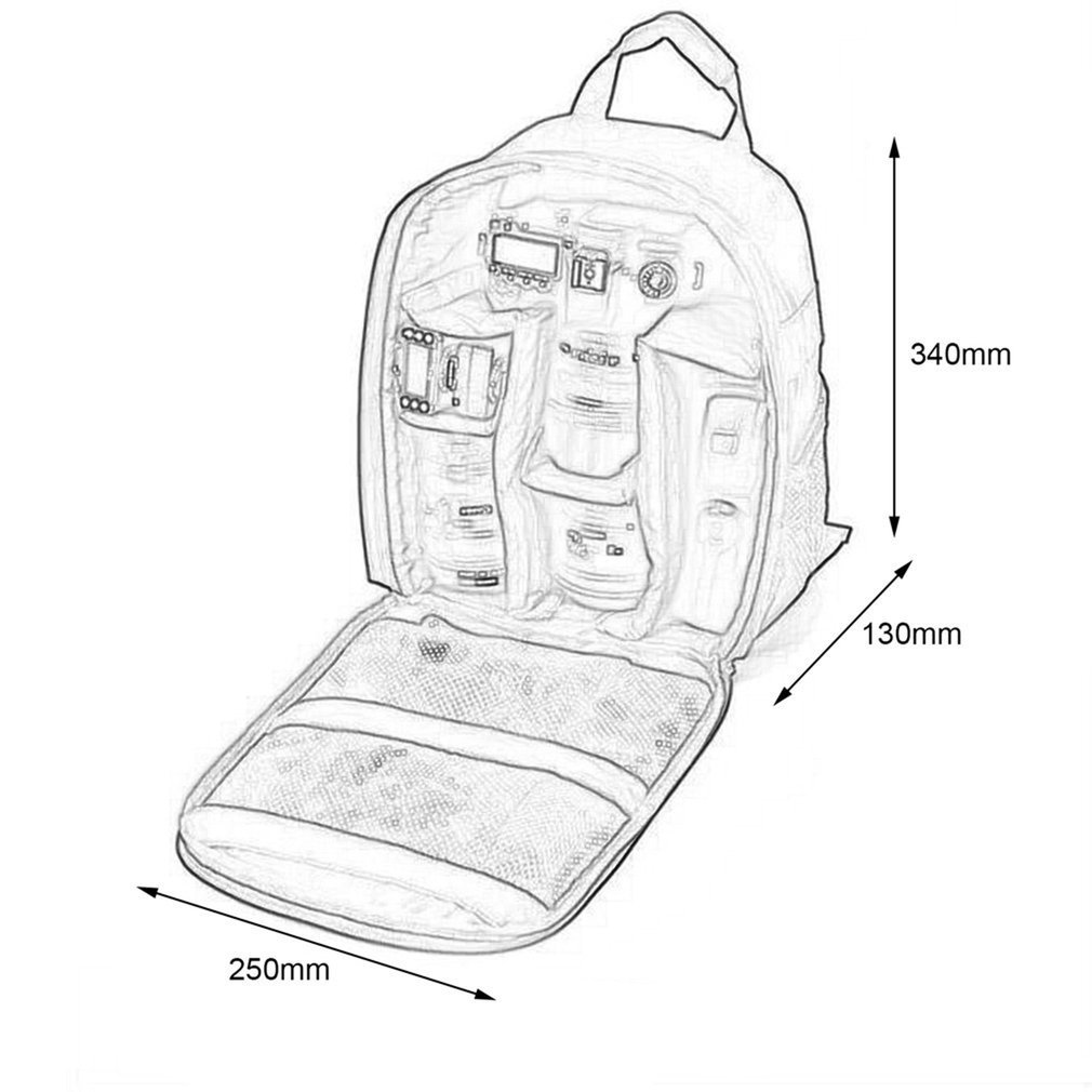 Étanche antichoc antivol unisexe numérique SLR DSLR appareil photo sac doux rembourré sac à dos adapté pour Canon pour Nikon