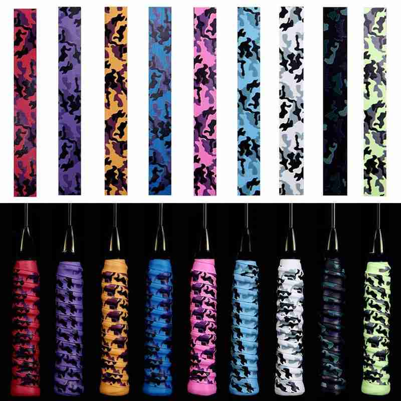 Anti-slip Badminton Grip Camouflage Print Tennis Overgrip Grip Racket Sweat For Badminton Band Over Padel L4O5