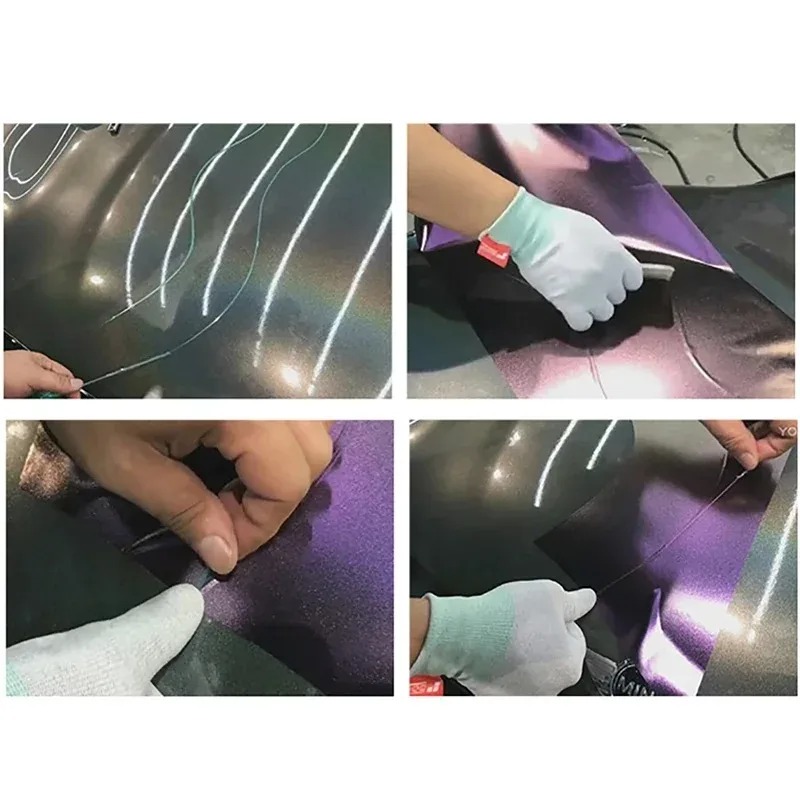 5m 10m 50m autocolante auto din vinil, bandă de tăiere pentru folie de ambalare, instrumente de tăiere a foliei auto, instrument de tăiere a foliei auto