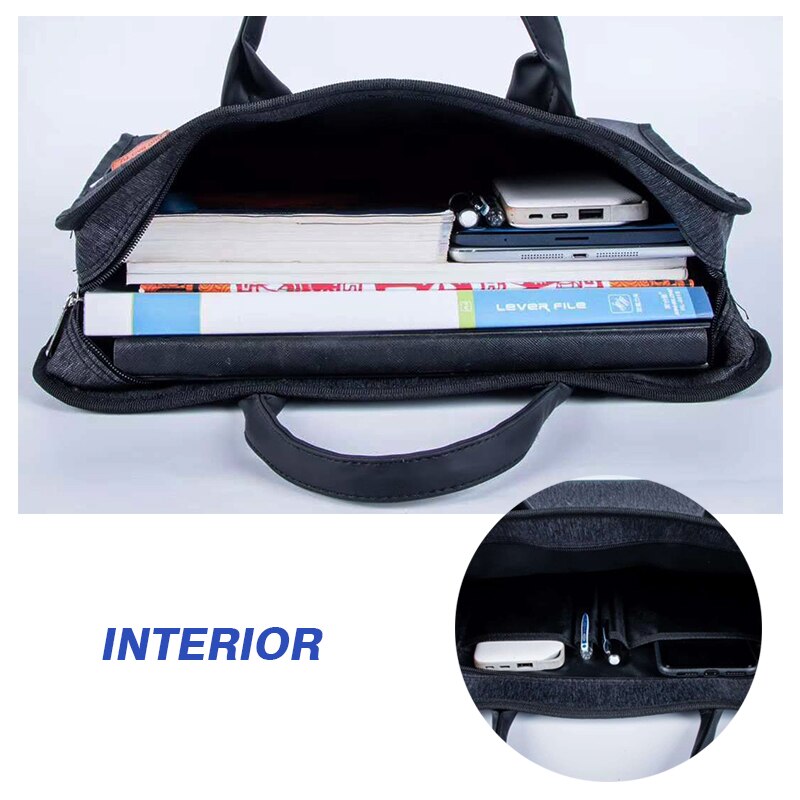 Oxford Canvas Bestand Tas Waterdicht Grote Capaciteit A4 Rits Conferentie Handtas