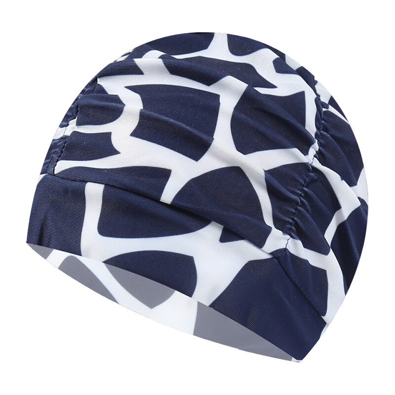 Czepek pływacki kobiety Unisex dziewczyny długie włosy czepek kąpielowy czepek Stretch Drape bezpłatny rozmiar basen kąpielowy Sport elastyczny Nylon Turban: K