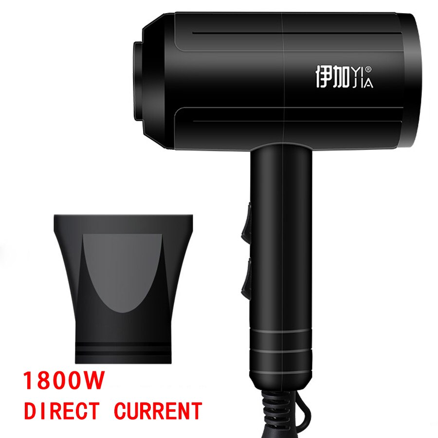 YIJIA 2200W Portable Mini Hair Dryer For Hair Blow Dryer Hair Brush Hairdryer Machine Travel Hairdryer: 1800W(1 gift)