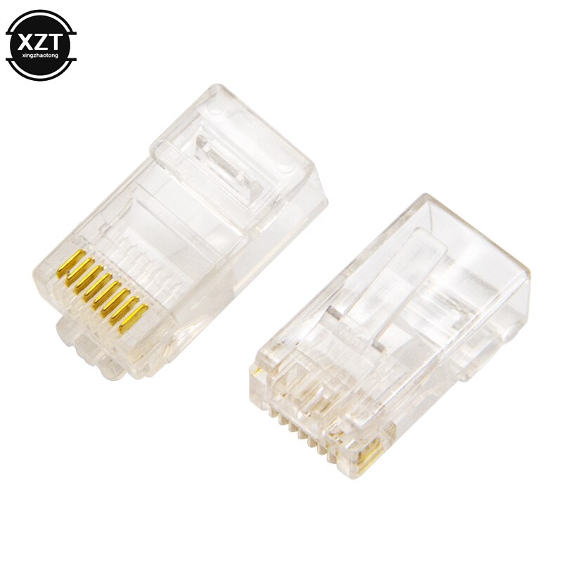 50/100 Pieces 8P8C RJ45 Modular Plug for Network CAT5 LAN and