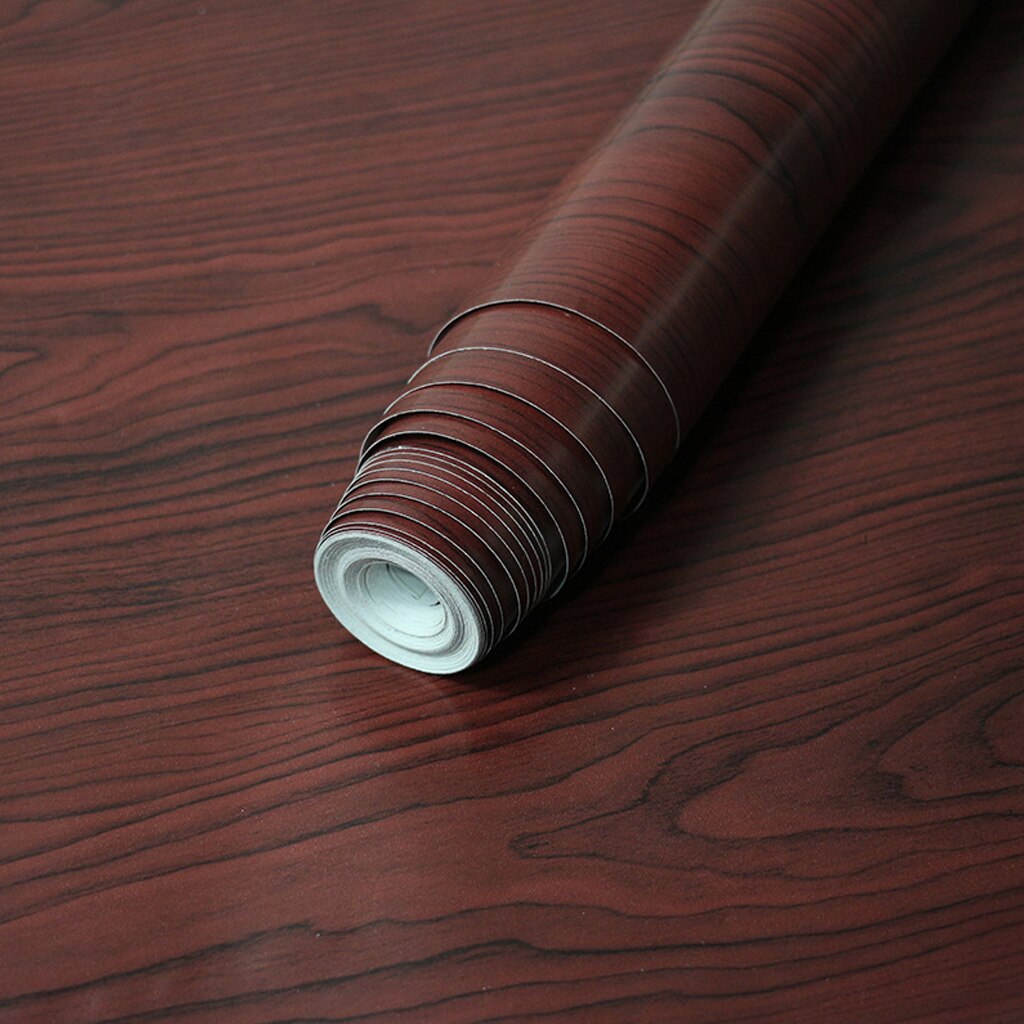 5m/10m 45cm vanntette pvc vinyl tre korn selvklebende tapet kjøkken garderobe skap møbler renovering vegg klistremerker: B -10 mx 45cm