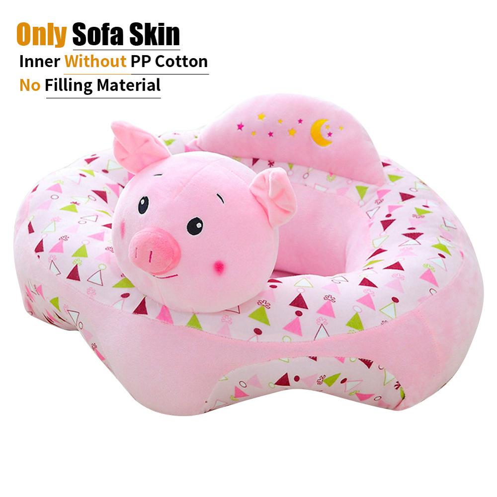 Cartoon baby bankhoes leren zitten stoel voedingsstoel hoes kinderbank hoes voor baby babystoel bank zonder katoen: F