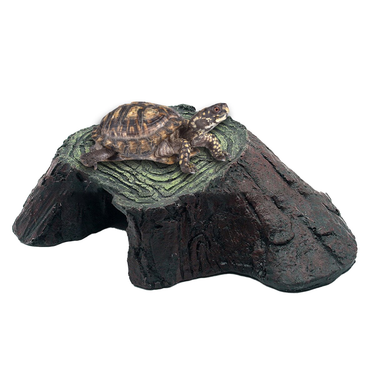 Tortoise Basking Platforms Rock Reptile Turtle Resin Basking Platform Hideout Fish Tank Aquarium Decor Pet Products: Type 2