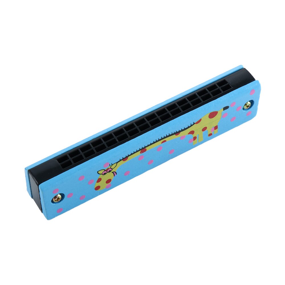 16 Holes Cute Harmonica Musical Instrument Montessori Educational Toys Cartoon Pattern Kids Wind Instrument Children Kids: L