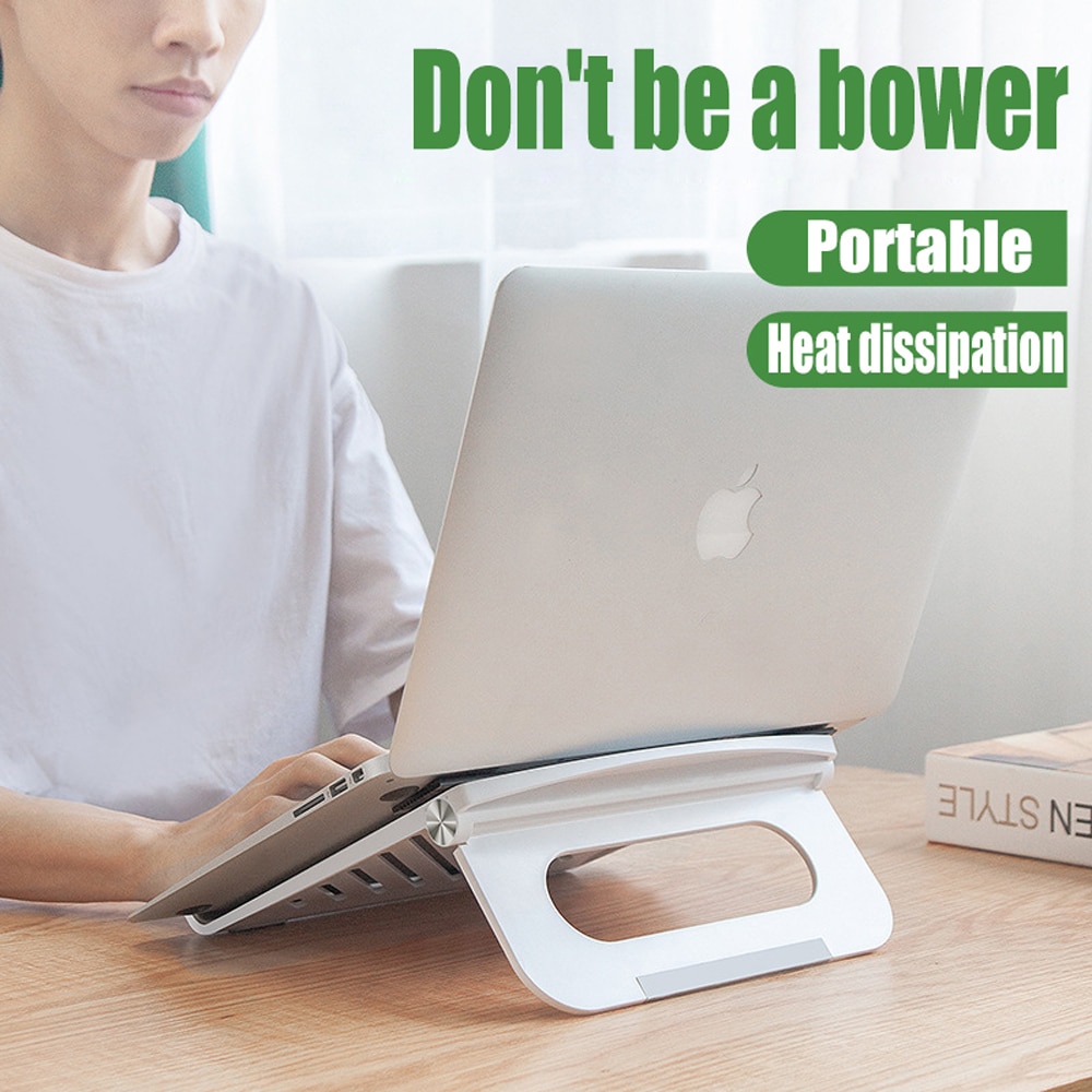 GOOJODOQ Laptop Stand Suporte Notebook Portable Stand Foldable Support Base Laptop Holder Cooler Bracket for Macbook Pro iPad