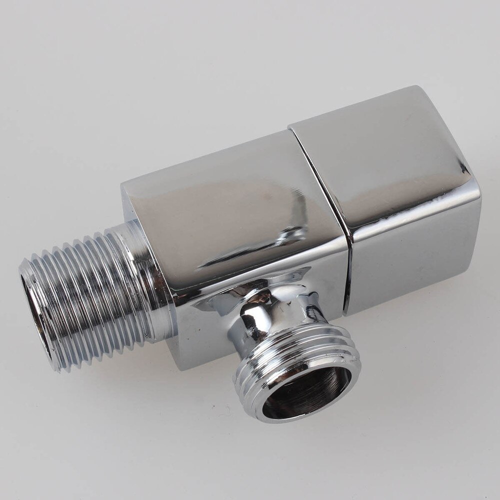 2 stks met vierkante afsluitklep angled valve g1/2 "buitendraad flow water regelkleppen, messing cartridge 11-051