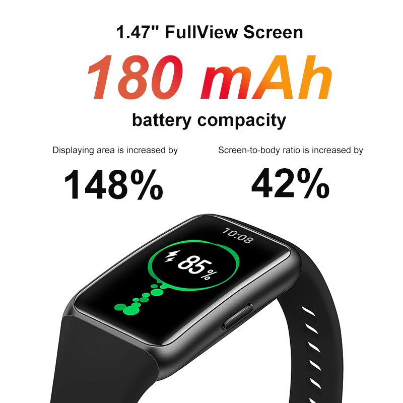 HUAWEI BAND 6 Smartband 6 Blood Oxygen 1.47" AMOLED Long Battery Life Fast Charging Heart Rate Monitoring