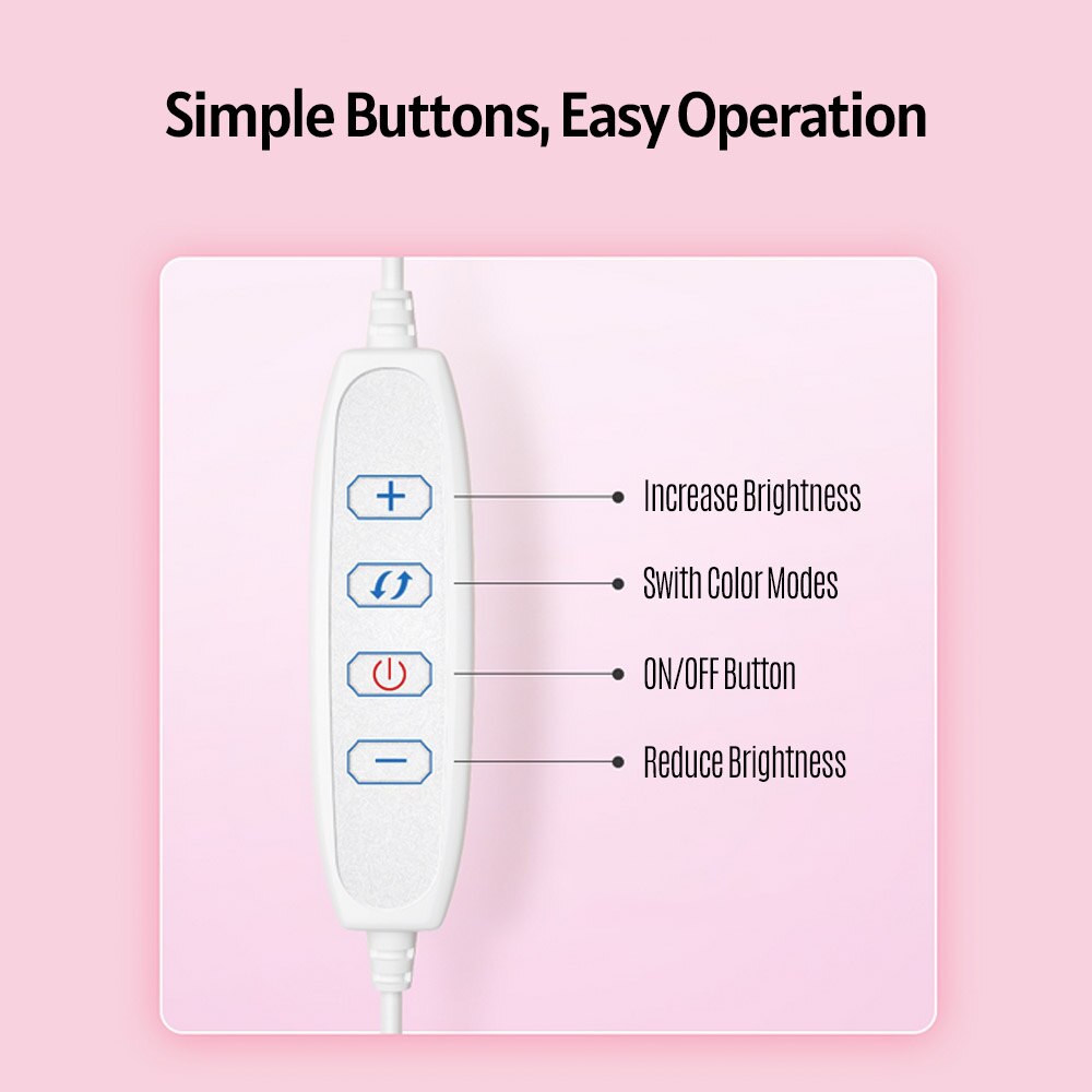 LED Ring Light Makeup Lighting with Stand Big Mirror and Cellphone Holder Soft Beauty Light Effect Ringlight for Video Live