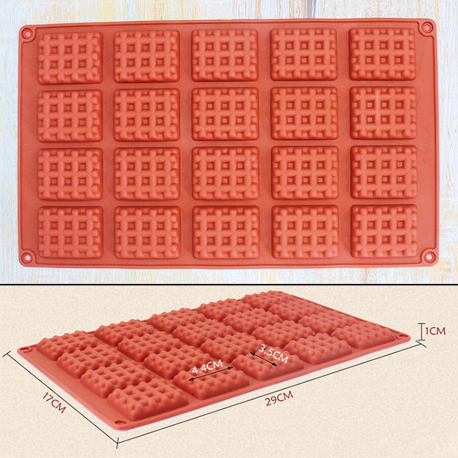 Cokytoop wafle silikonowe formy okrągłe prostokątne gofry narzędzia kuchenne pączek formy robić pieczenia pączek akcesoria dużo gniazda: prostokąt