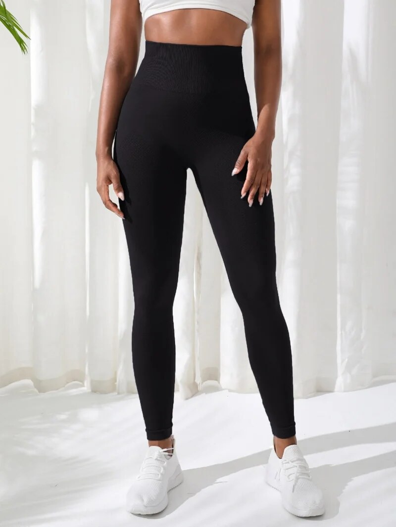 Frauen Hosen Fitnessstudio Yoga Nahtlose Sport Kleidung Dehnbare Hohe Taille Athletische ÜSpund Fitness Gamaschen