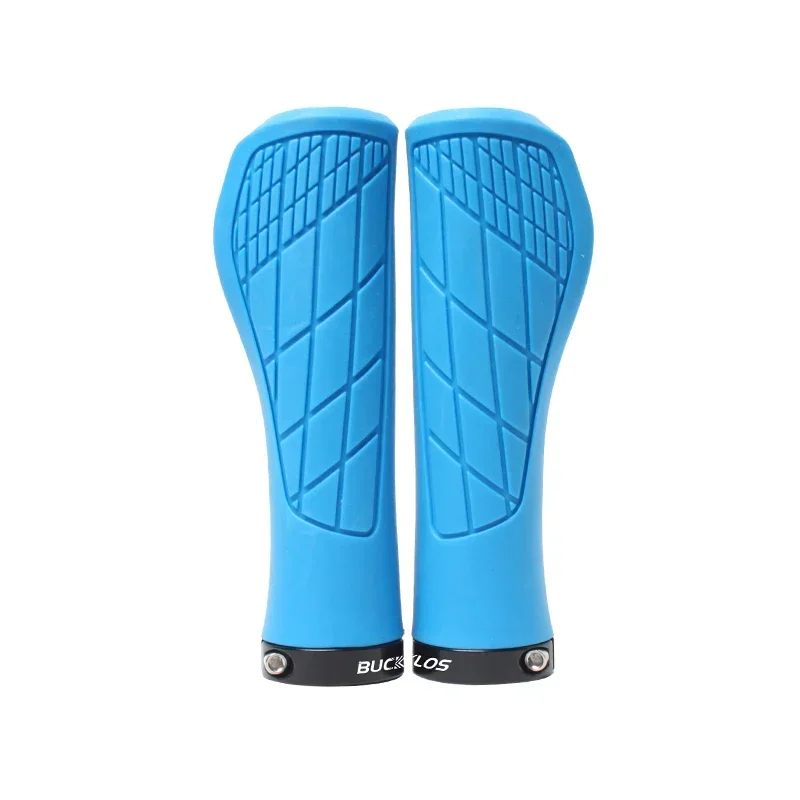 BUCKLOS Bicycle Handle Bar Grips Mountain Bike Single-sided Locking Handlebar Cover Ergonomic Bicycle Handlebar Grips: Red