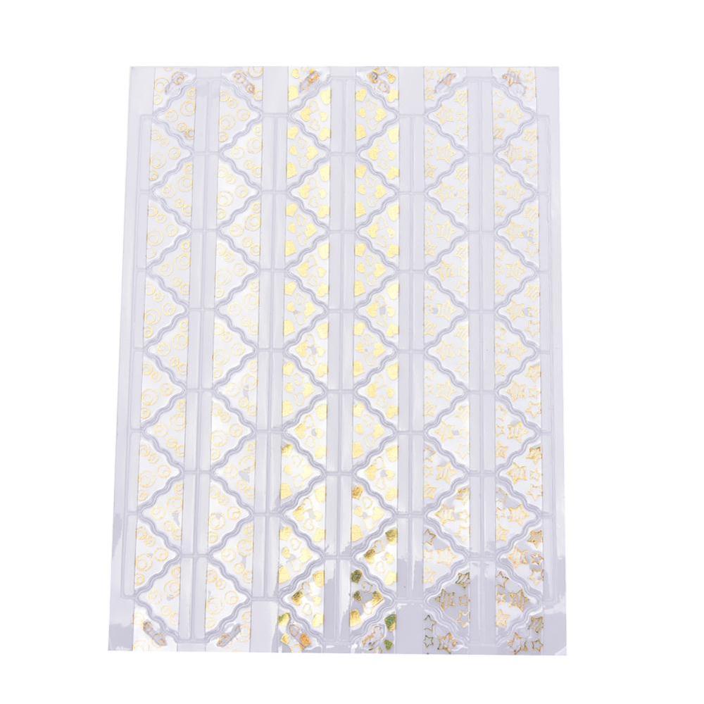 gorący sprzedam 72 sztuk/arkusz piękny gwiazda serce samoprzylepne karteczki robić notowania ozdoba robić albumu naklejki retro zdjęcie Pvc naklejka na rogi: złoto