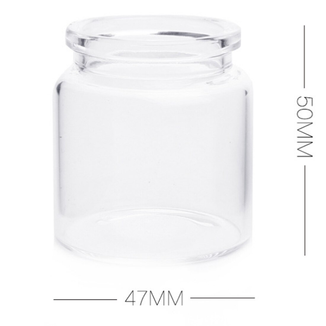 2 stk 47*50mm 50ml glassflasker krukke ønsker flaske tom prøveoppbevaring med korkpropper - gjennomsiktig